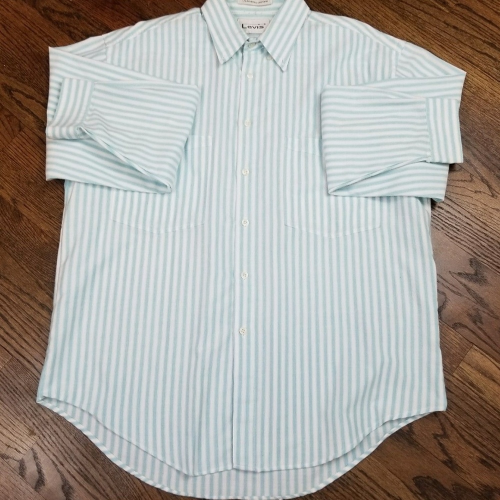 Levi's Men Large Long Sleeve Dress Shirt